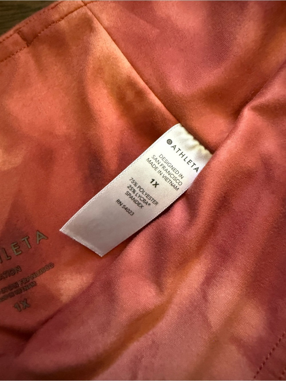 Athleta Serene Island Coral Leggings - Picture 8 of 8